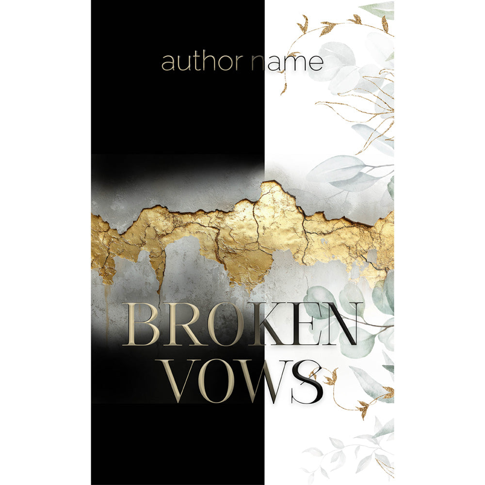 Book Cover- Leaves and Gold B
