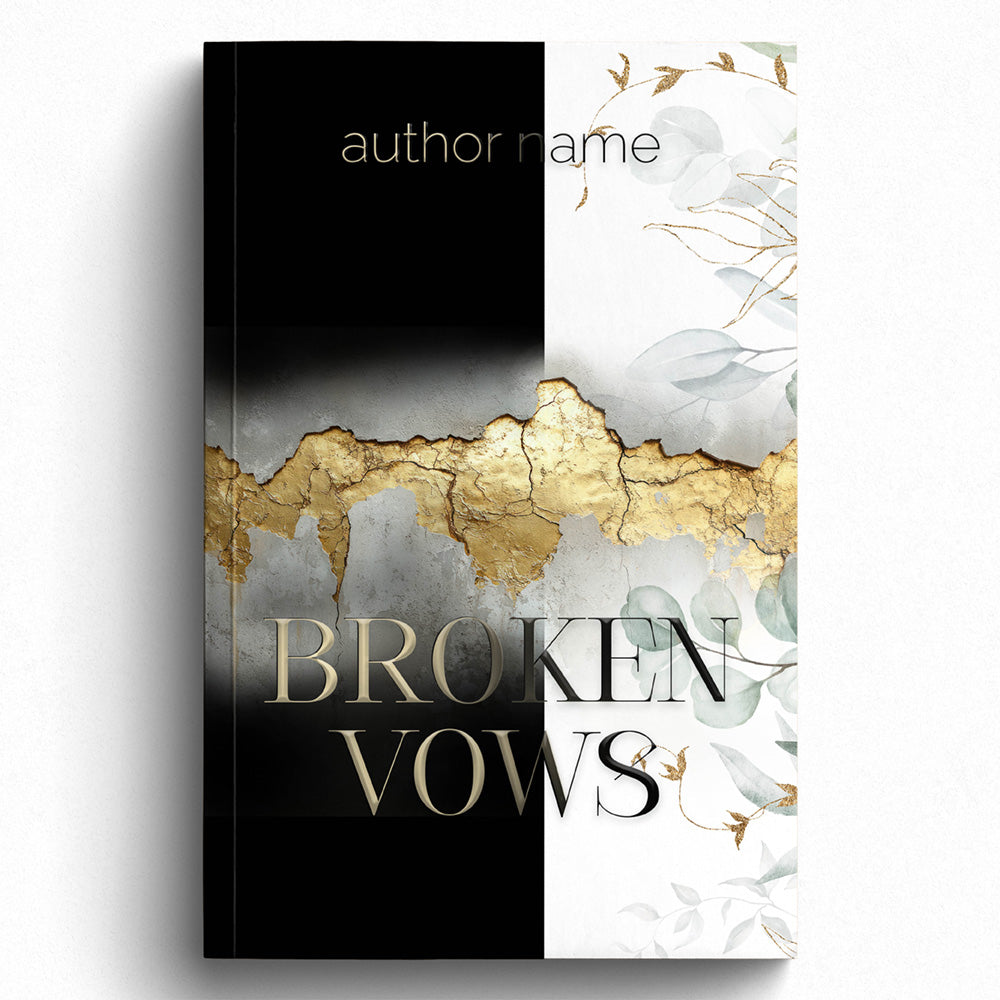 Book Cover- Leaves and Gold B