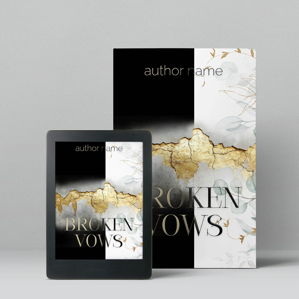 Book Cover- Leaves and Gold B