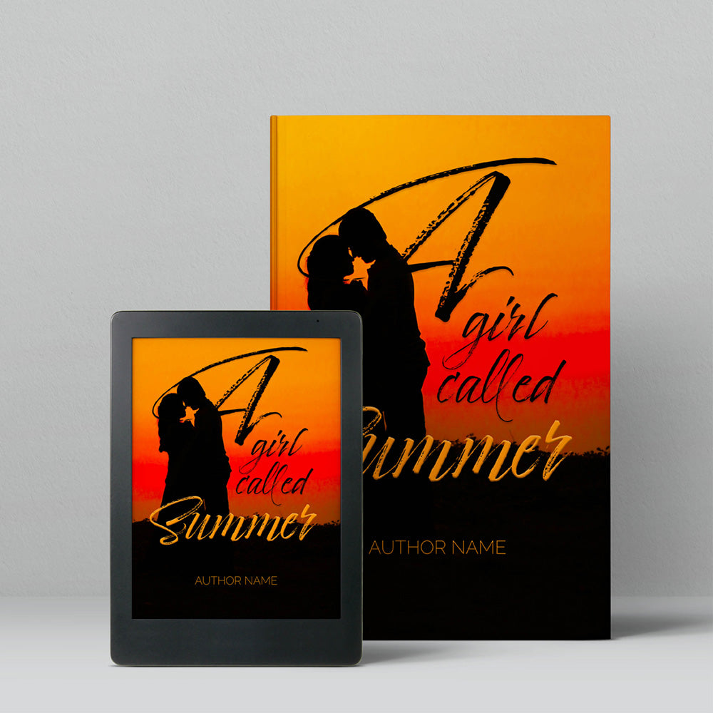 Book Cover- Sunset Silhoutte Couple